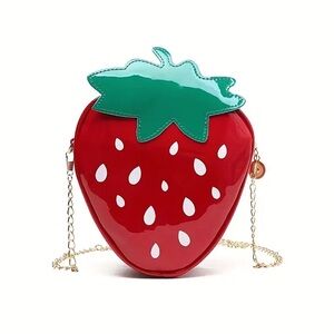 NEW Strawberry Shaped Crossbody Bag
